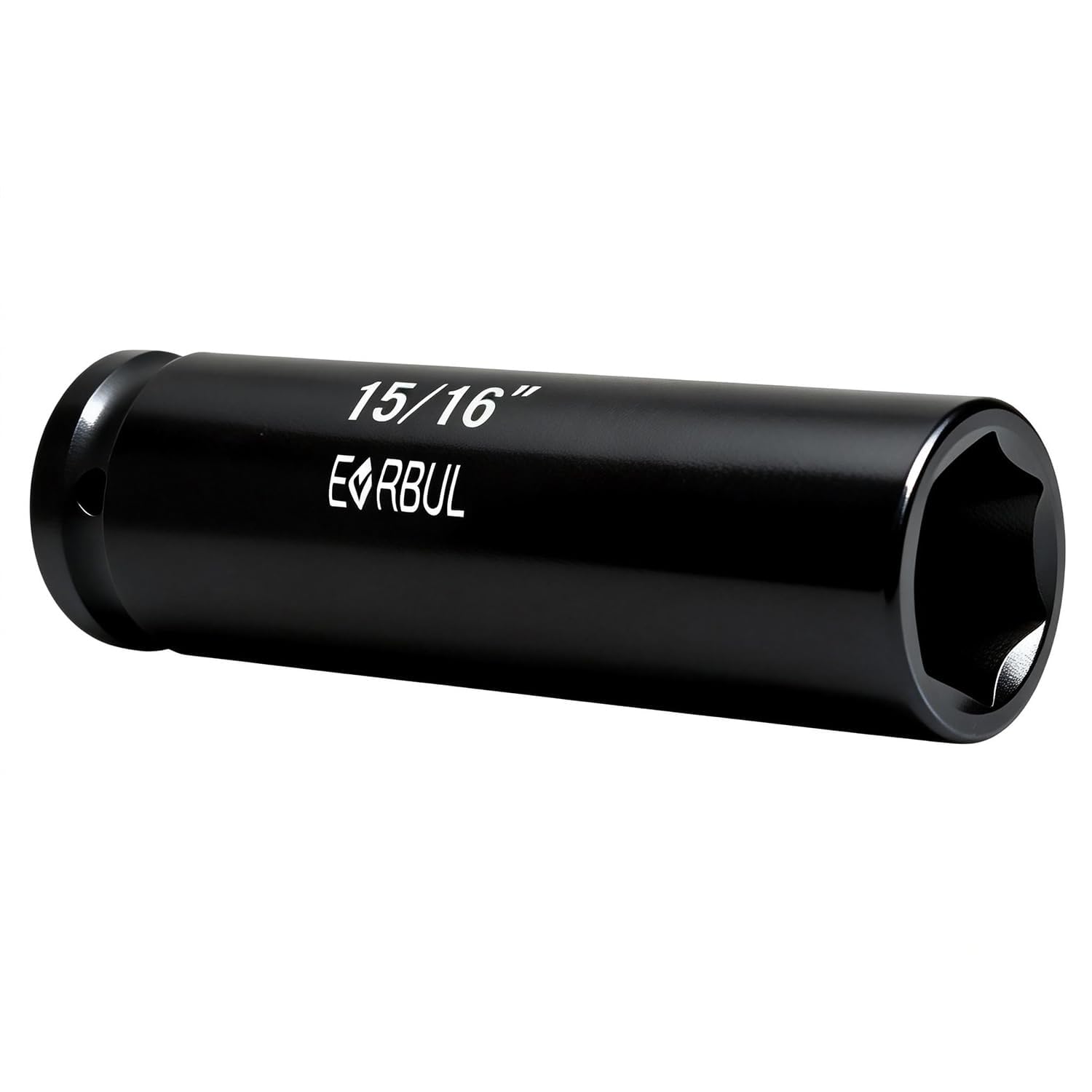 EVRBUL 1/2" Drive 15/16" Extra Deep Impact Socket Heavy Duty 6 Point Design Heat-Treated for Automotive Truck and Heavy Equipment Repair