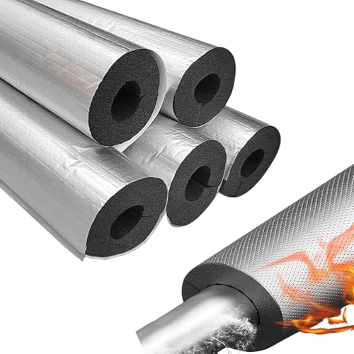 パイプ断熱フォームチューブ 柔軟性フォームパイプ絶縁 内径16/22/27/34/43/48/60/76/89/108/110/114mm 防水発泡管保温 長さ90/95cm 屋外用水道管用水道、エアコン用銅管(ID89mm*T20mm*95cm)