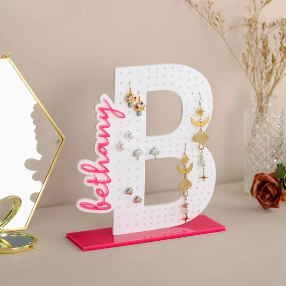 Organiseur bijoux acrylique personnalisé pour ne plus perdre ses boucles