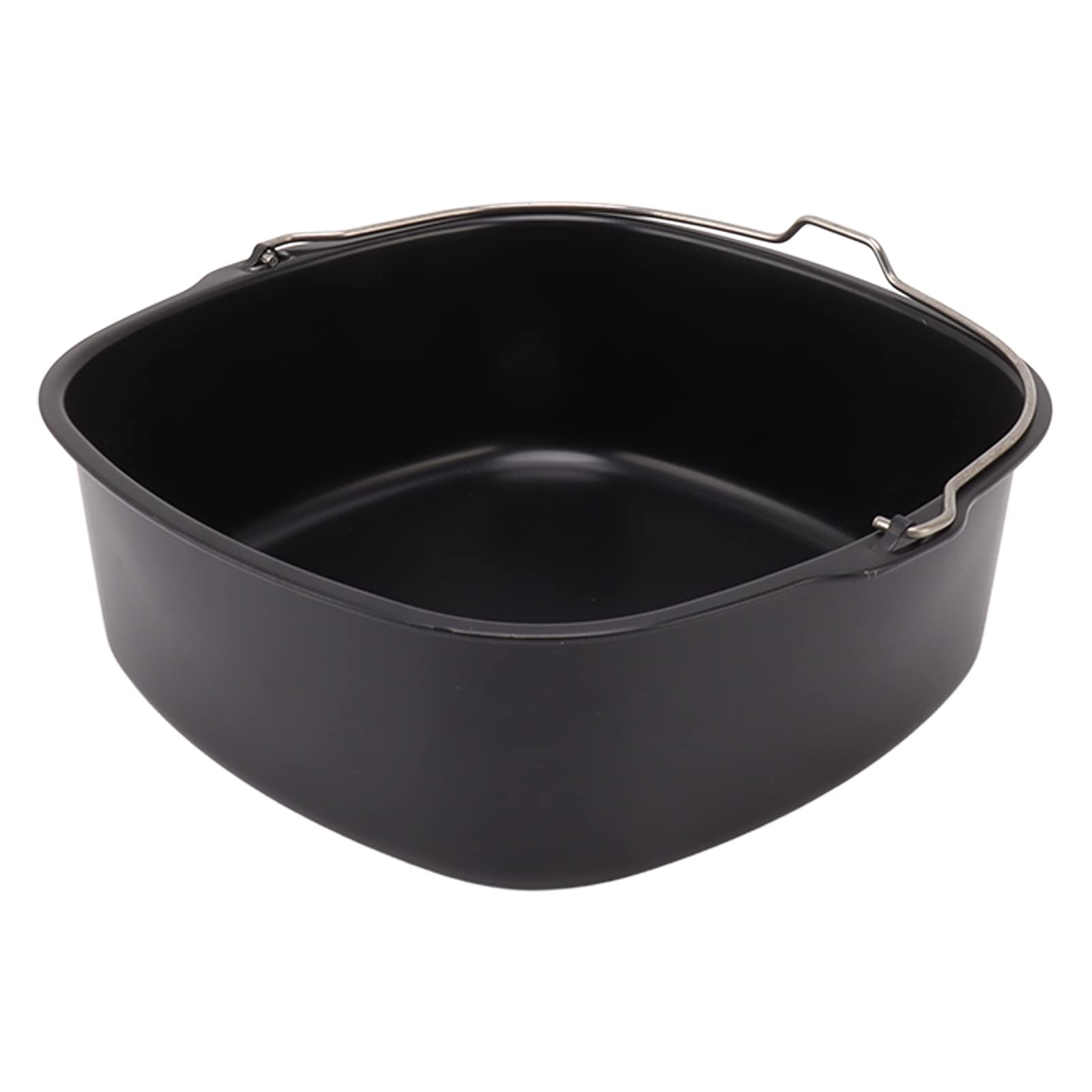 Ejoyous Teglia per Torte in Metallo con Rivestimento Antiaderente e Manico per Friggitrici, Forni e Pentole per Torte, Pane, Pizza, 1 Teglia per Panettieri Domestici e Pasti in Famiglia (8 pollici)