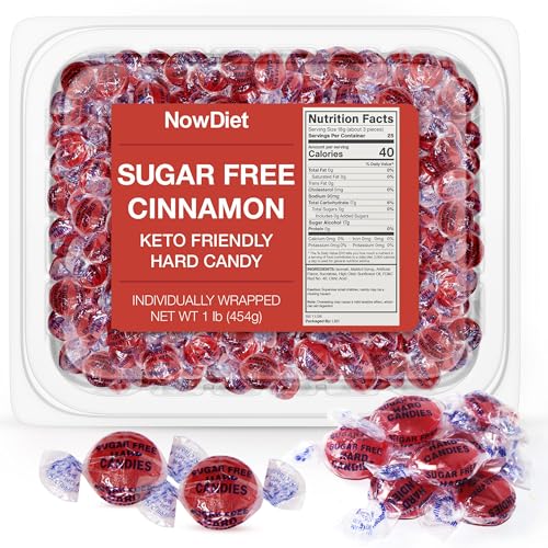 Sugar Free Cinnamon Hard Candy Discs - 1 Pound Resealable