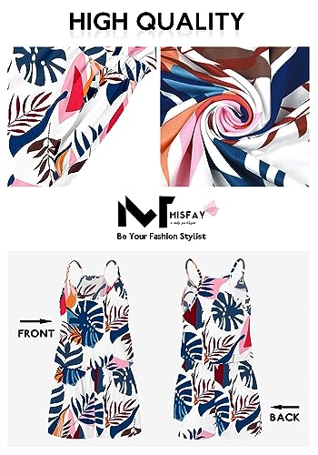 MISFAY Womens Summer Loose V Neck Spaghetti Strap Short Jumpsuit Rompers - Image 6