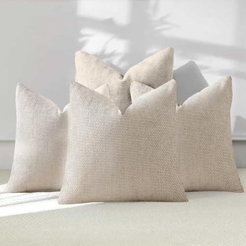 La mejor comparación de Cojin blanco . 42 NEOXMERIA 4 Fundas de Cojines Decorativos 45 * 45 cm, Chenille Almohadas Decorativas para Cama, Funda para Cojines de Sala, Cojines Decorativos Sala Modernos para Sala, sofá,...