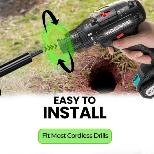 Image of K-Brands Auger Drill Bit for Planting - 4 x 16 Inch - 3 /8'' Hex Drive Drill