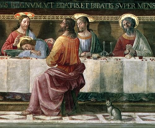 Poster d'art mural La Cène Ghirlandaio 60x90cm pour habiller un mur vide