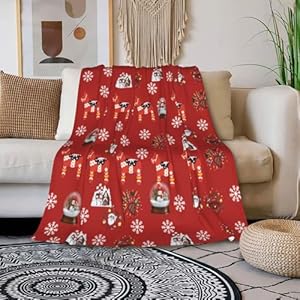 Cute & Cozy Blankets and Throws for Adults & Kids, Fuzzy Fleece Christmas Throw - 40"x60" Cute Cozy Blankets and Throws for Adults Kids Fuzzy Fleece Christmas Throw 40×60
