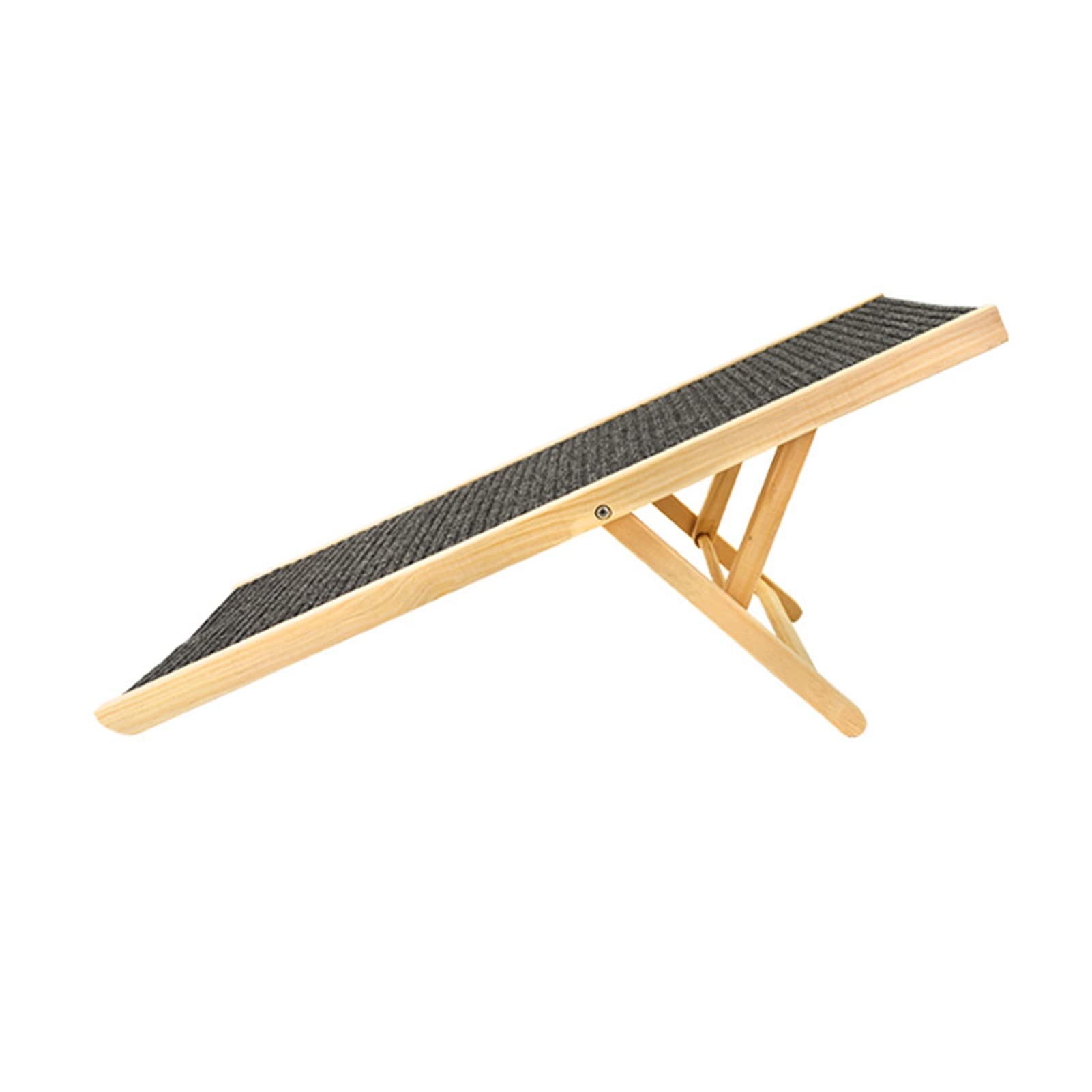 Alomejor Rampa de Madera para Perros, Escalera Plegable para Subir Mascotas, Resistente Al Deslizamiento, Ajustable, para sofá Cama, Coche, Material de Primera Calidad, Estructura Estable para