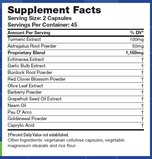 LifeSource Vitamins All Natural Anti-B Bronchial & Lung Support – 14 All Natural Ingredients - 90 Capsules - Proprietary Formula - Image 2