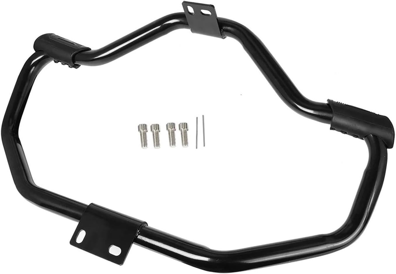 MZS Motorcycle Crash Bar, 1.25" Engine Guard Front Highway Bar Heavy Duty Black Compatible with Sportster XL883 XL1200 883 1200 XL Iron 2004-2022 / XR1200 2008-2013