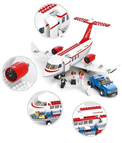 Image of Private Airplane Building Block Set - 275+ Pieces Aviation-Themed Educational Toy | Compatible with Major Brands | Safe, Durable Materials | 12 Months Manufacturing Warranty