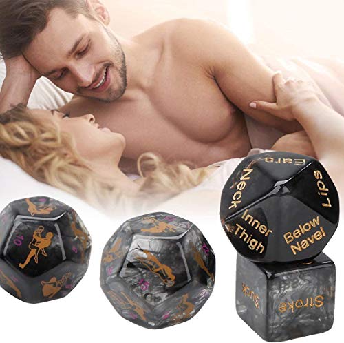 image for SoSickWithIt 4pcs Sex Dice Games for Adult Couples, Erotic Sex Dice Co