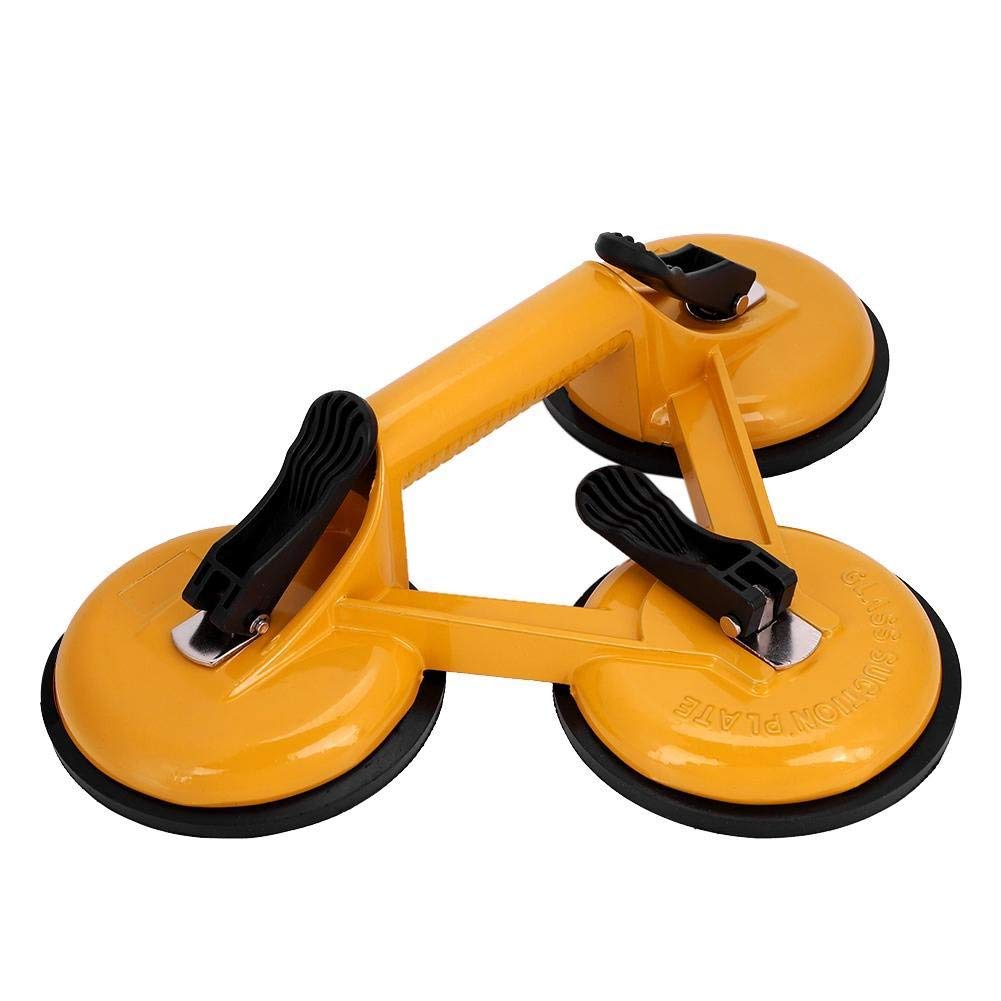 HBD SALES Aluminum Lifting 3 Suction Cup Triple Plate, Three Handle Locking 3 Claw Sucker Flat Gripper Tool for Lifting Mirror/Tiles/Granite Slab, Heavy Duty Glass Lifter (Multi color- 1 piece) (B0B9MQVGHY) Amazon Price History, Amazon Price Tracker