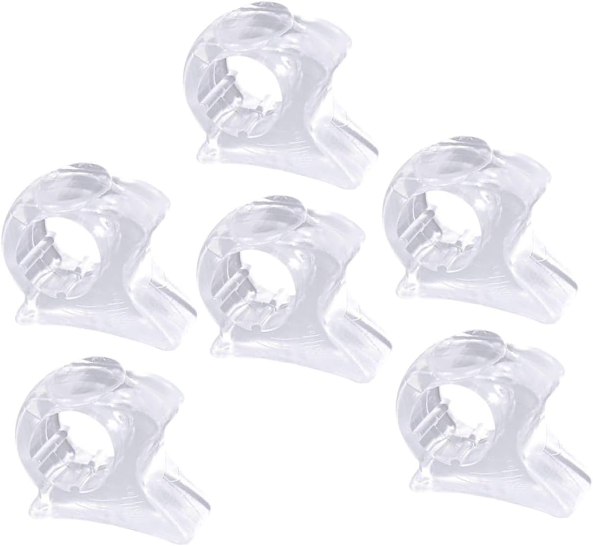 3 Pairs Separator Thumb Alignment Sleeves Protectors Clear Separators Nail Protector Separators for Bunions Foot Separators Big Men and Women Toes Regulator Sebs