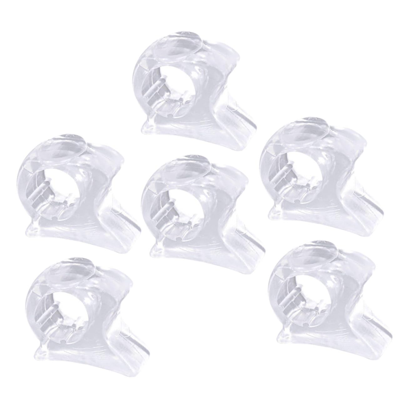 3 Pairs Separator Thumb Alignment Sleeves Protectors Clear Separators Nail Protector Separators for Bunions Foot Separators Big Men and Women Toes Regulator Sebs