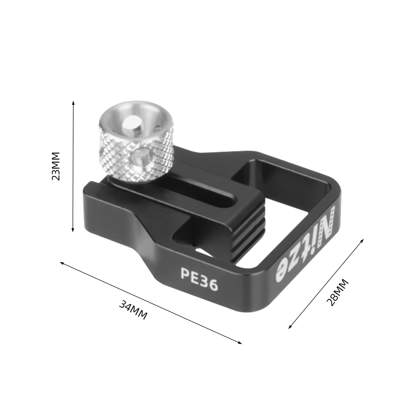 Nitze HDMI/USB-C Cable Clamp for Nitze T-F04A FUJIFILM X-H2/ X-H2S Camera Cage - PE36, Black, PE36 Cable Clamp - Image 2