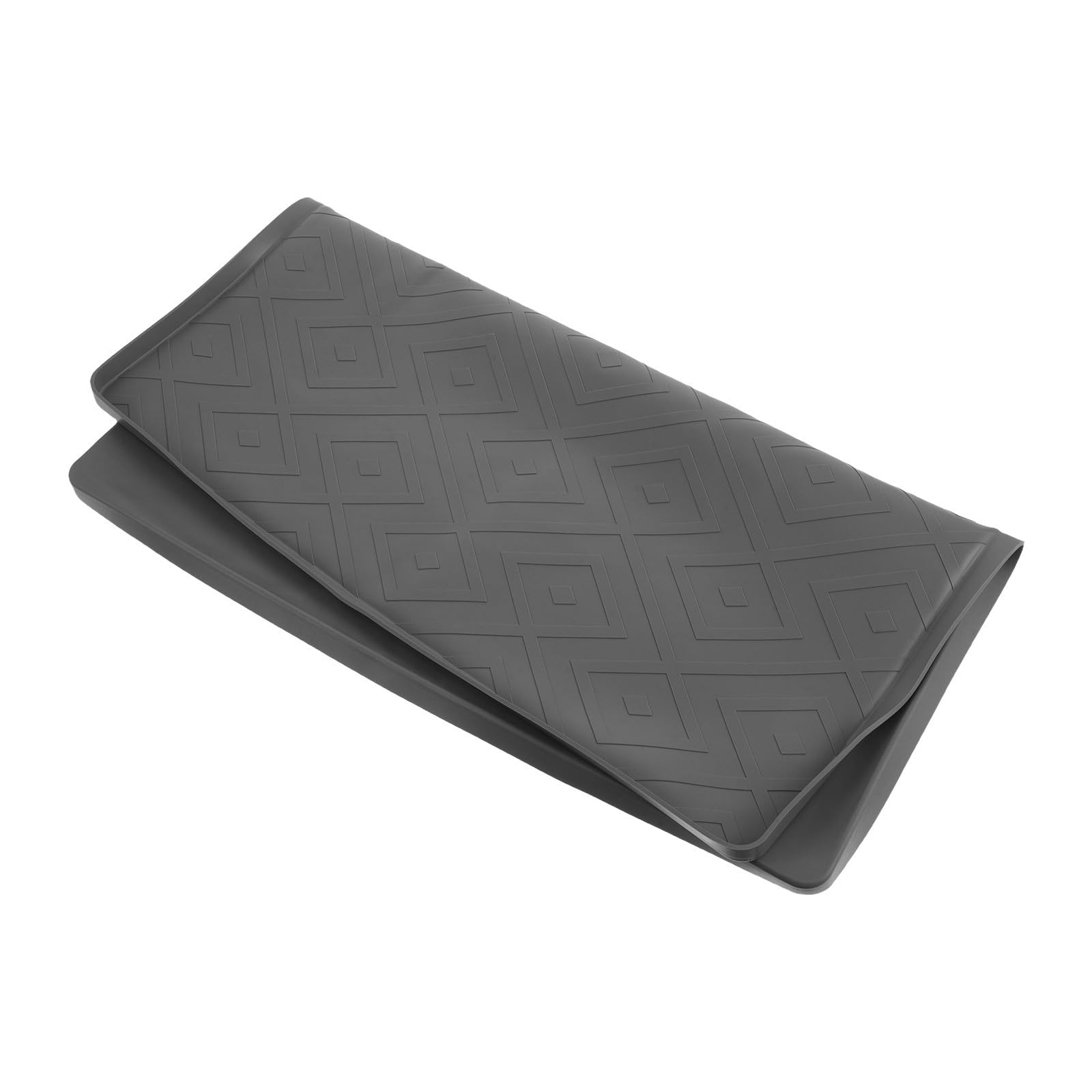 Alfombrilla para lavadora de silicona Healeved con borde elevado para derrames 8