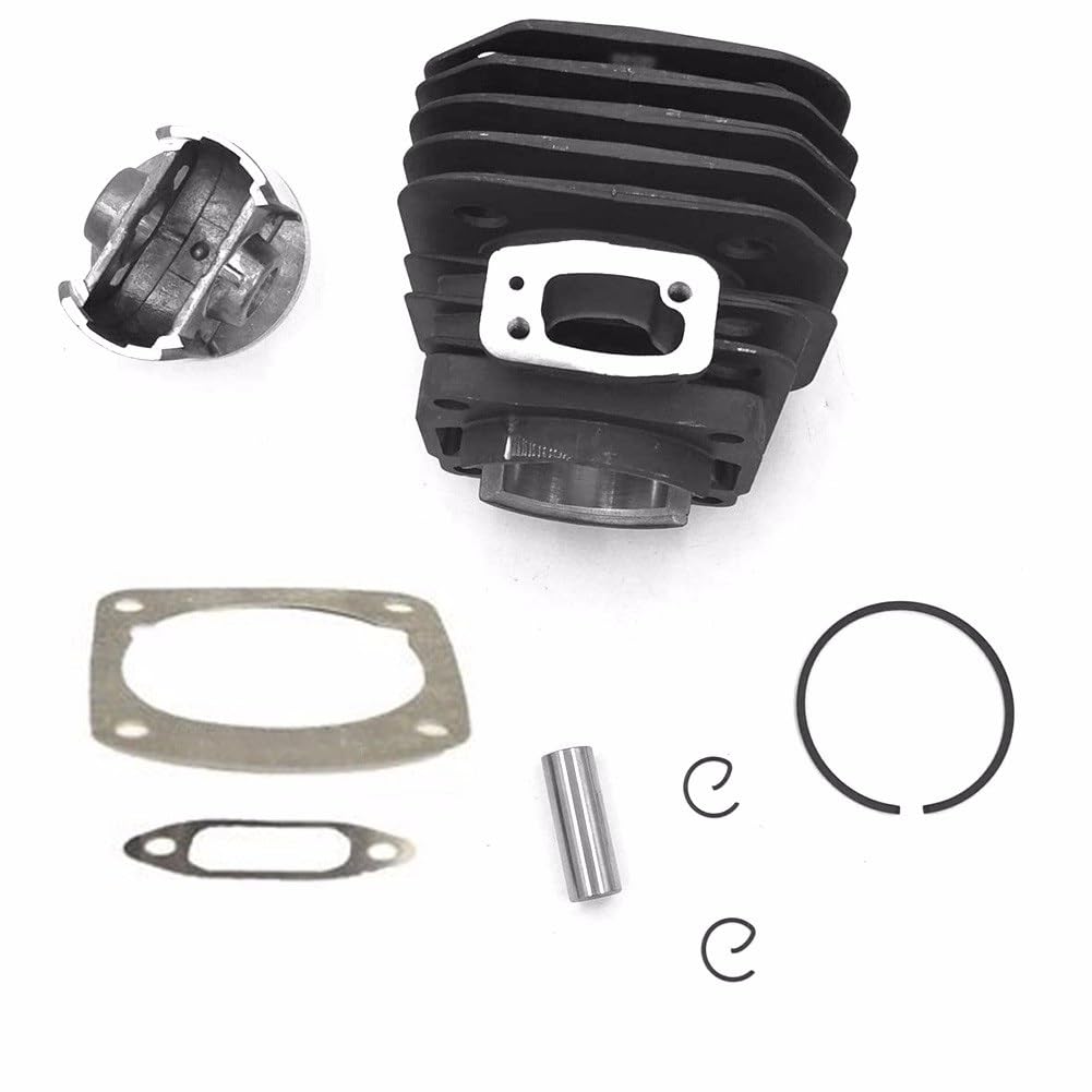 Accesorios de herramientas Cilindro y Pistón Barril Kit de reemplazo for para Husqvarna 61 Motosierra 48mm Nuevo