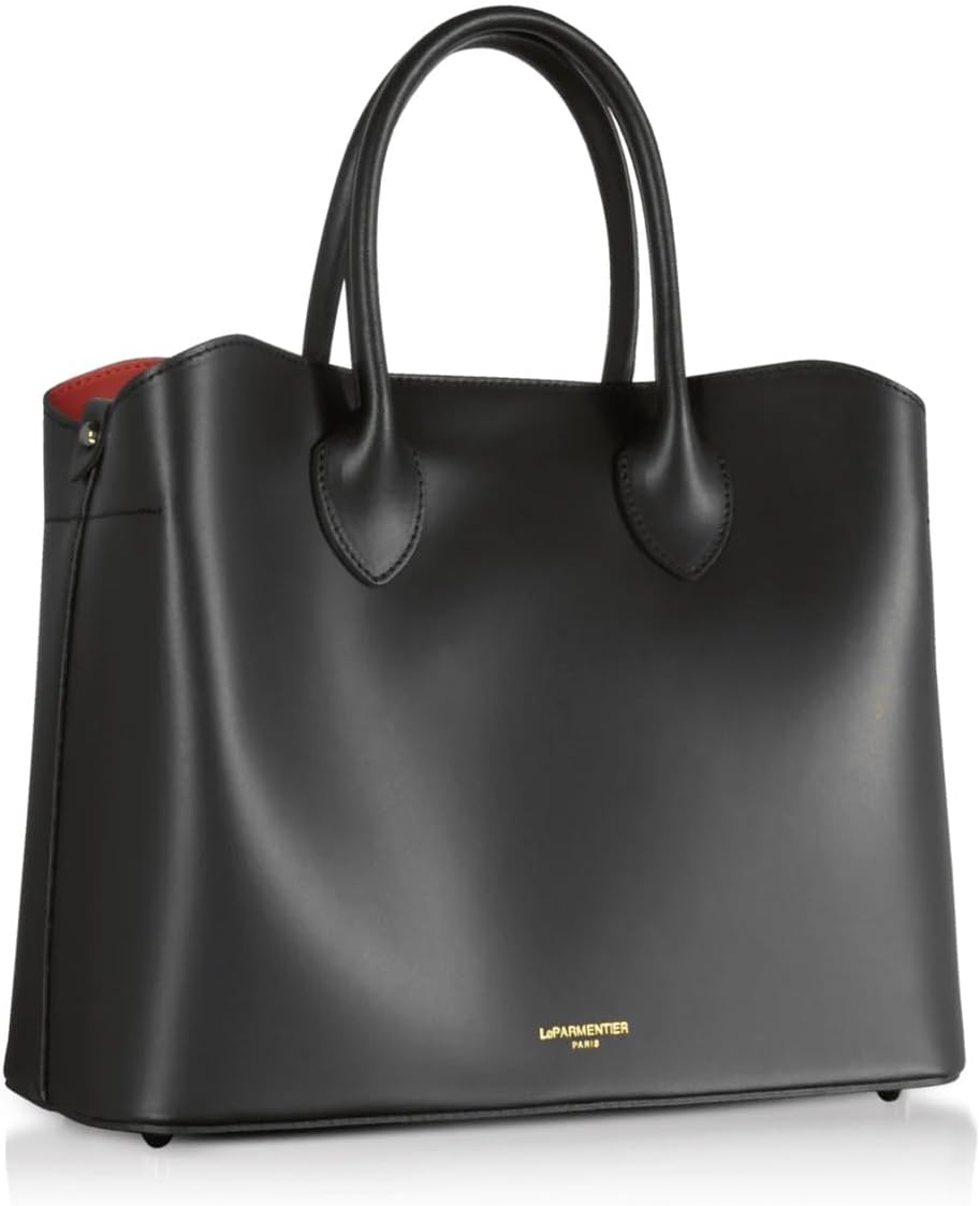 Jackie Tote Bag, Genuine Italian Calf Leather, 12.4 x 9.8 x 5.5 inches - Image 2