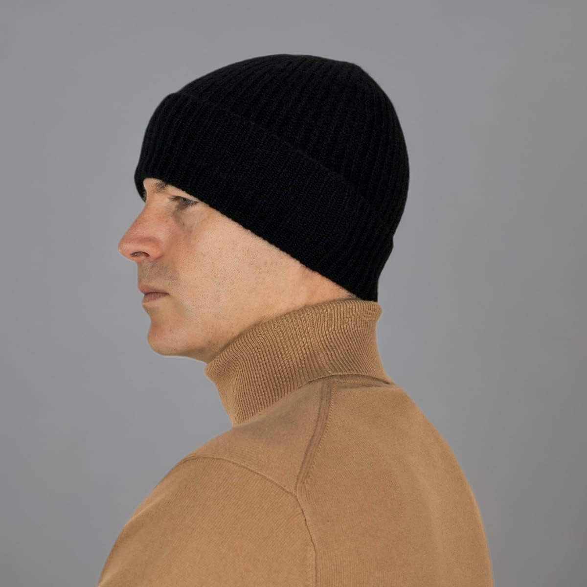 100% Cashmere Beanie Hat in 3ply, Made in Scotland