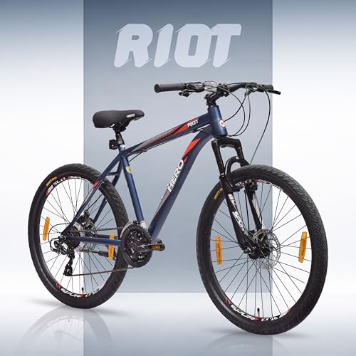 Hero Riot 26T 21 Speed Mountain Cycle for Mens | Front-Suspension ...