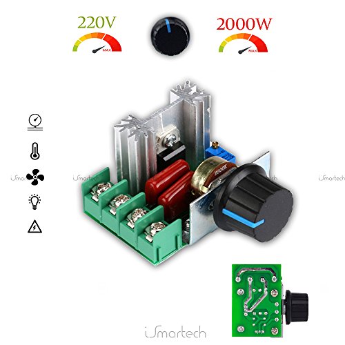 Alta qualità 2000 W Speed controller SCR voltage regulator dimming dimmer termostato