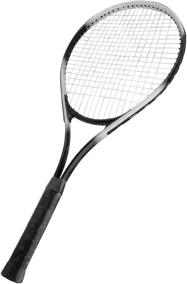 Raquete de tênis profissional, leve, durável, com alça ergonômica para iniciantes, adultos, estudantes, mulheres, homens, liga de alumínio, nylon