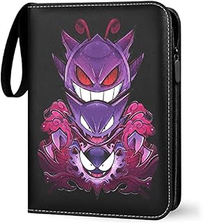 Card Binder,Card Holder Carrying Case Album Fits 400 Cards with 50 Removable Sleeves Trading Card Binder Suitable for Game Cards Sport Cards Gift for Boys and Girls