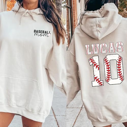 Custom Baseball Mom Sweatshirt Gameday Shirt for Mom Personalized Baseball Mom Gift3