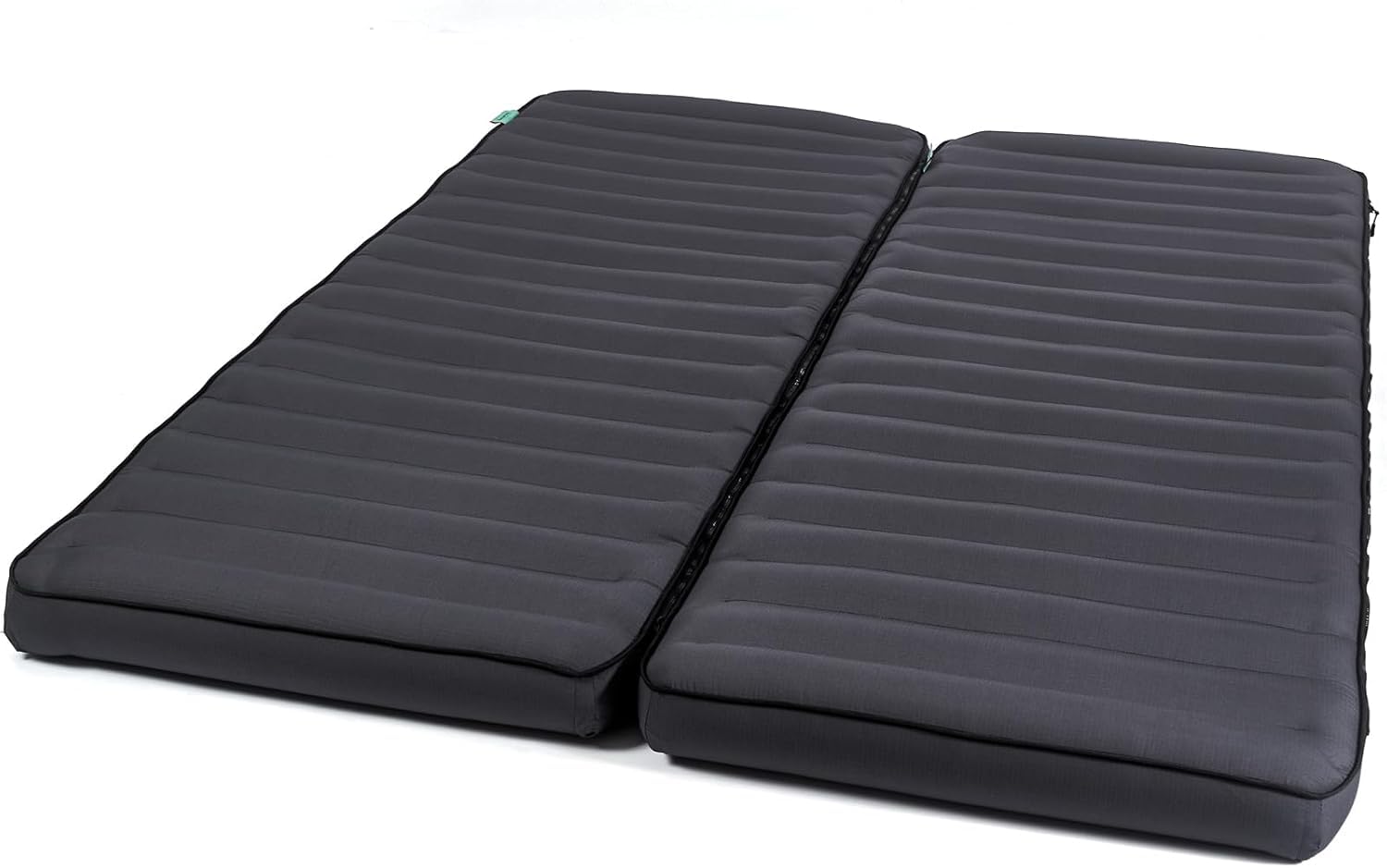 Human Comfort Luft Bett TC Chatou Luftmatratze Camping – Aufblasbare Isomatte 203x80x13 cm – Komfort Luftbett für Camping & Gästebett – 100% Baumwolle – Grau