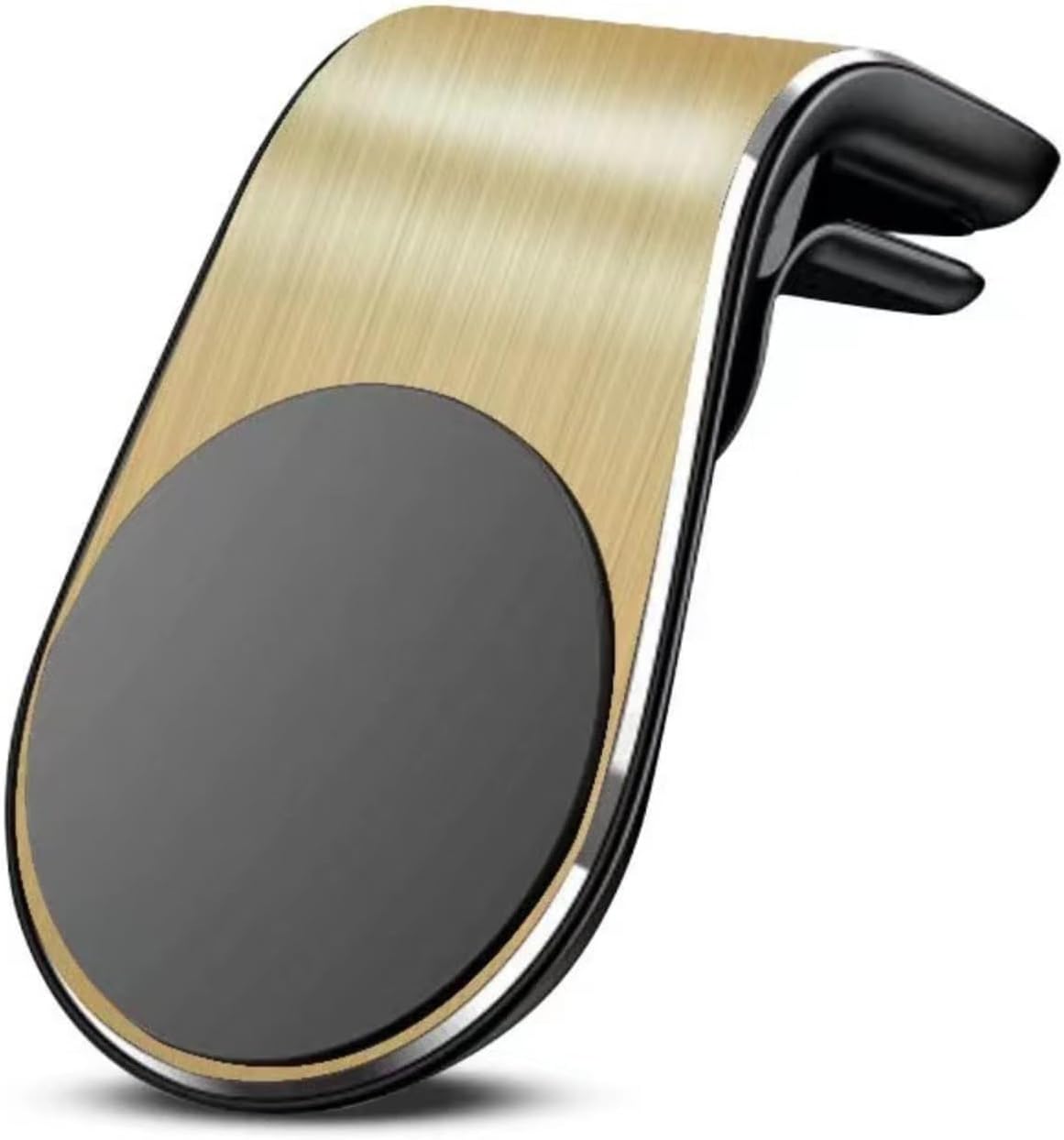 Magnetic Car Phone Holder for Renault Alaskan 2017-, L Type Air Vent Clip Mobile Car Cell Phone Hands Free Phone Mount Phone Accessories,Gold