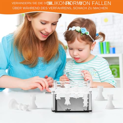 Support pour moules en silicone d'échecs et accessoires de kit de jeu