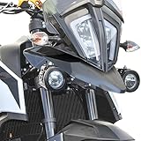 Motorrad Untere Vorderrad Schnabel Nasenkegel Abdeckung fur 390 ADV 390 ADV 2019 2020 2021 2022 2023 Scheinwerfe Aerodynamisches Winglets Verkleidungs Dekorationsset (Schwarz)