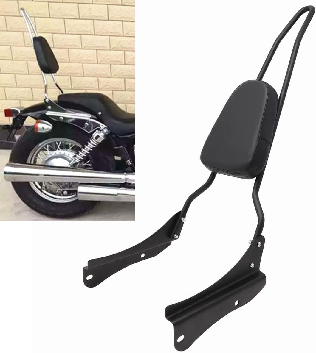 Passenger Tall Sissy Bar Rear Backrest for Honda Shadow Spirit 750 VT750DC 2001-2008, Black