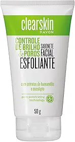 Sabonete Facial Esfoliante Clearskin by Avon, 50g, Com Extratos de Bananada e Eucalipto