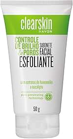 Sabonete Facial Esfoliante Clearskin by Avon, 50g, Com Extratos de Bananada e Eucalipto