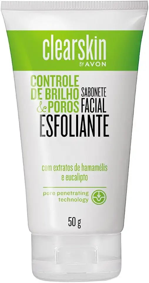 Sabonete Facial Esfoliante Clearskin by Avon, 50g, Com Extratos de Bananada e Eucalipto