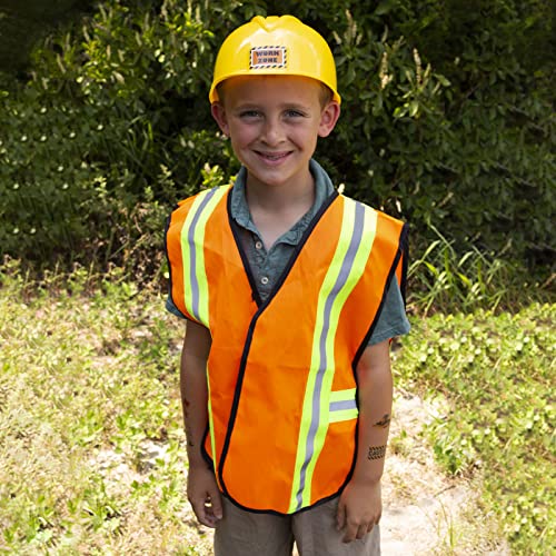 Funny Party Hats Construction Worker Costume For Kids - Construction Costume - Construction Hat And Costume Vest #TOP1