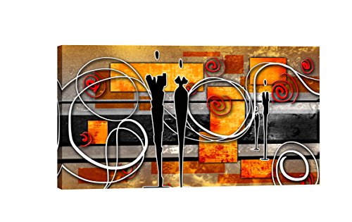 Quadro Decorativo Para Sala Abstrato Casal 55x100