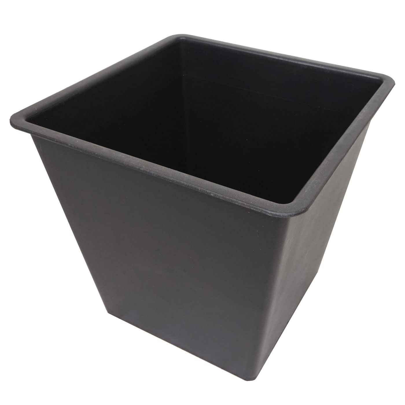 Jardinera HWC-L23, Maceta Grande para Exteriores, Madera de Acacia, Aluminio con Certificado MVG, 32 x 34 x 34 cm, Marrón | Jardinera elevada, exterior, madera, certificación FSC®, aluminio