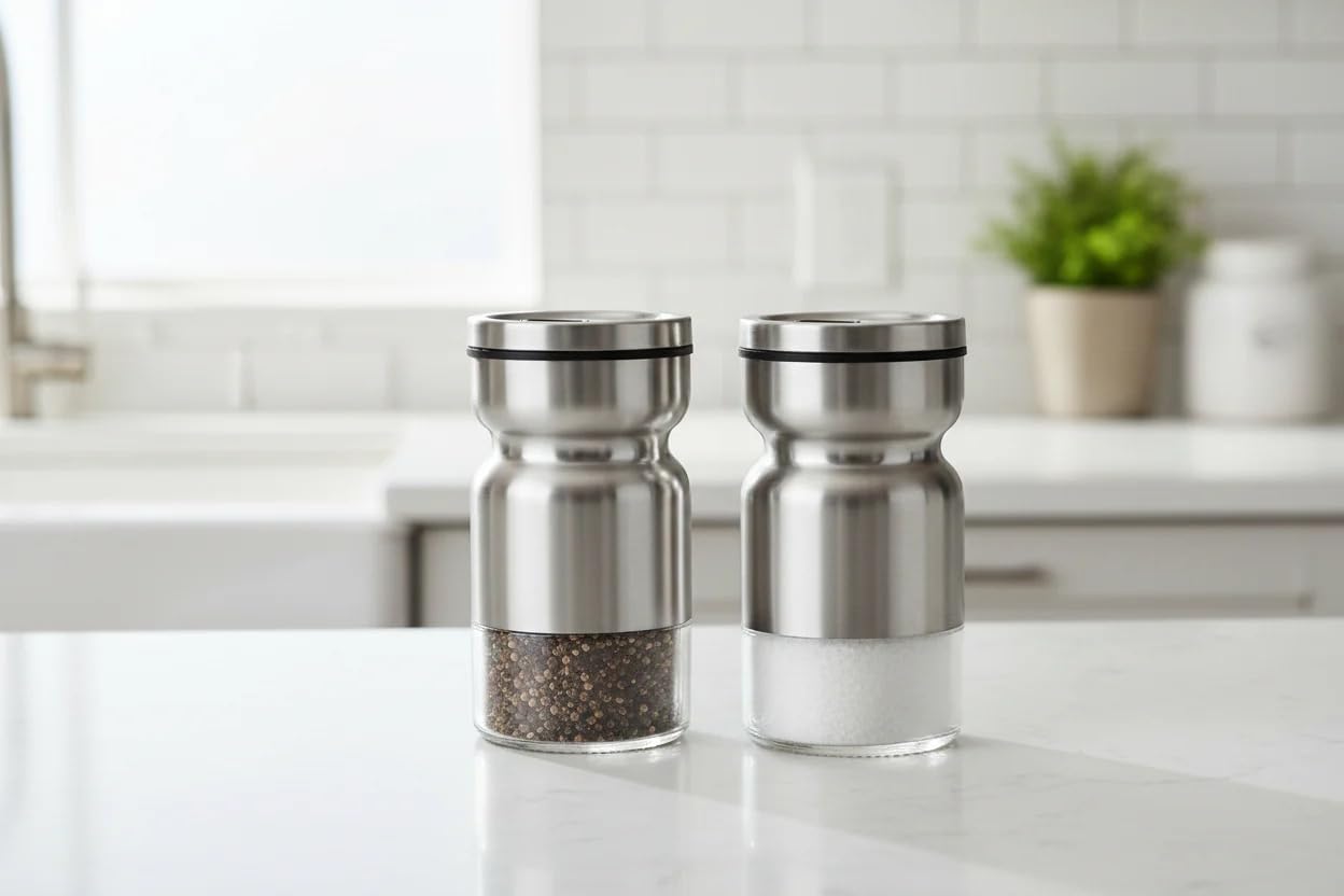 Amazon.com: Cuisinox Stainless Steel Salt & Pepper Shakers Set