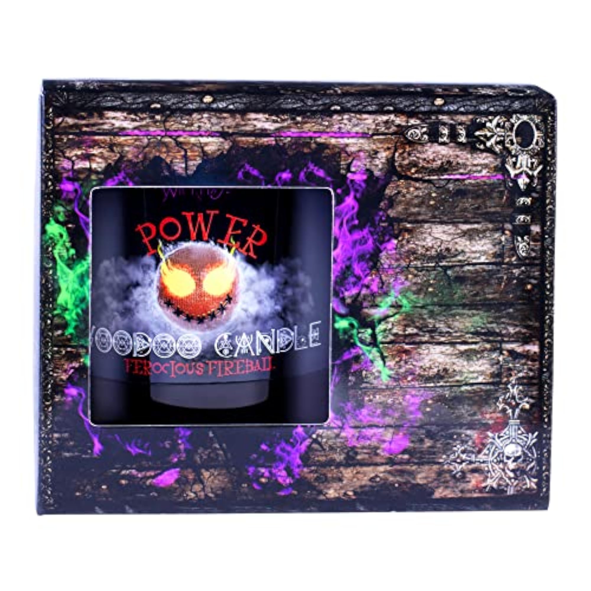 Voodoo Power Candle with Voodoo Doll & Crystal Stick