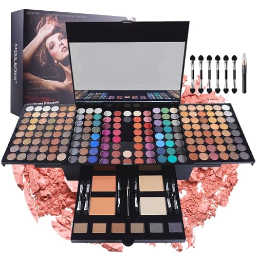 CHSEEO Multi-purpose Makeup Kit Pro Makeup Gift Set Makeup Essential Starter Kit All-in-One Makeup Kit Lip Gloss Blush Brush Eyeshadow Palette Highly Pigmented Cosmetic Palette #5