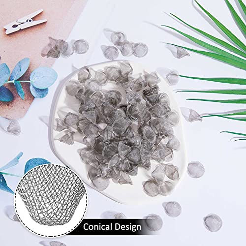 Funrous Stainless Steel Screens 3/4 Inch Conical Design Bowl Screen Filters Metal Filters Screens Filters, Adjustable Size(100 Pcs) - Thumbnail 4