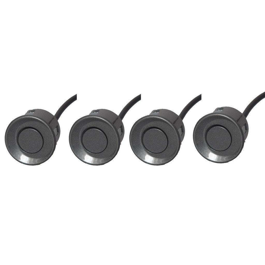E-KYLIN Car Reverse Backup Radar System with 4 Parking Sensors LED Display Sound Warning Gray