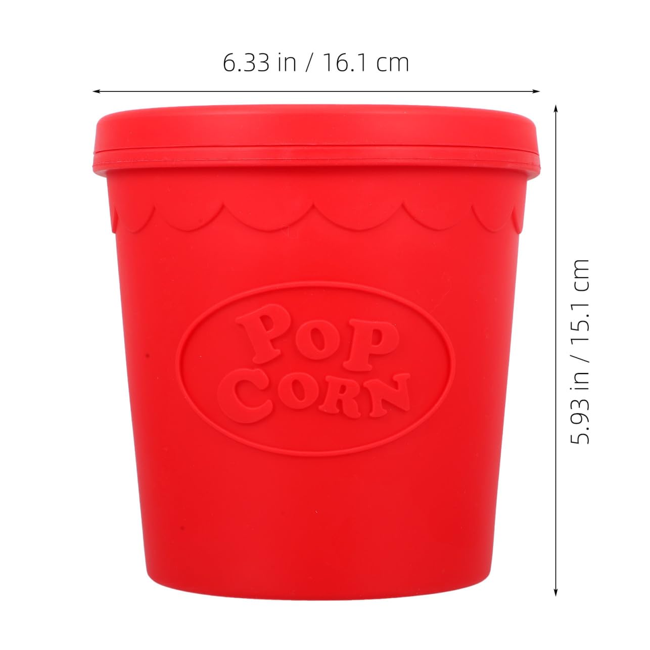 IMIKEYA 2 Stück Popcorn Eimer Goodie Boxen Keksbehälter Popcorn Boxen Wiederverwendbare Behälter Party Snacks Eimer Pommes Frites Becher Beutel Rot