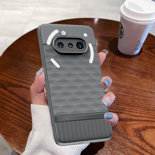 Image of Outlouders Back Cover for Nothing Phone 3a 5G | TPU Soft Flexible Shockproof | Full Camera Protection Back Case (Grey)