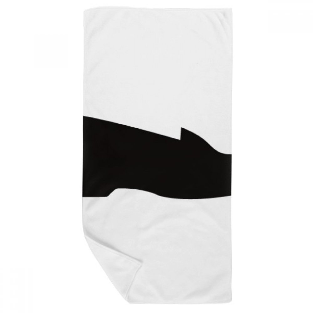 Serviette de bain silhouette modèle 35x70cm gant de toilette multicolor en coton doux