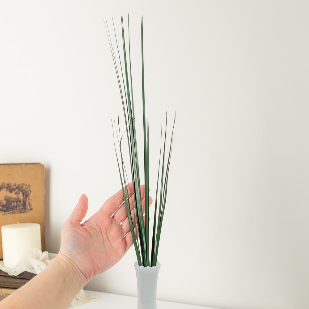 Inspired By Nature Pack of 12 Artificial Wispy Grass Sprays for Flower Arrangements, Filler Greenery for Home Decor