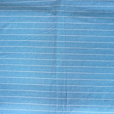 qashida Pure Cotton Striped Shirt Fabric ? 2.5 Meters | Soft & Breathable Material for Tailored Perfection, Sky Blue, White-picture-46
