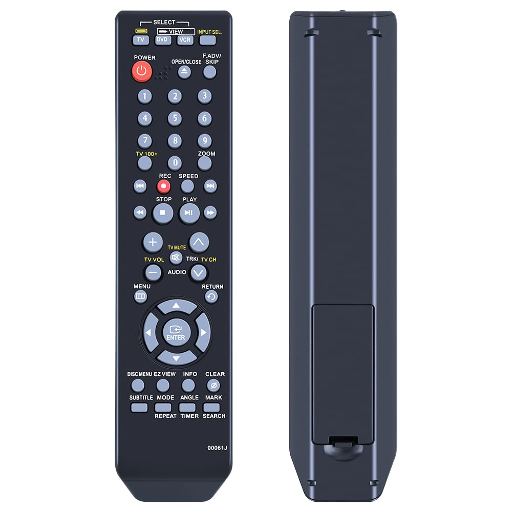 PZL 00061J Replacement for Samsung DVD VCR Combo Player Recorder Remote Control DVDV9800M DVD-V9800 DVDV9800 DVD-V9700 DVDV9700 DVD-V9800M